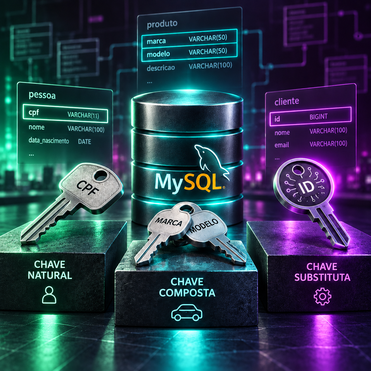 Chave Primária no MySQL: Natural, Composta ou Substituta?